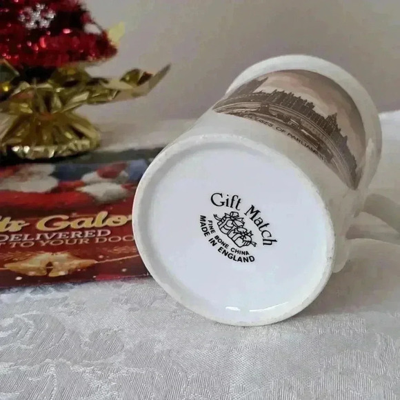 MUG Cup FINE BONE CHINA GIFT MATCH HOUSES OF PARLIAMENT - Picture 3 of 3